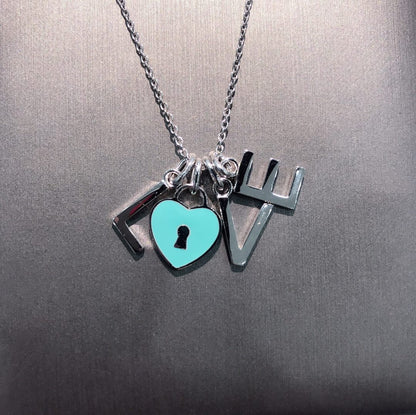 [Eterna Jewels]COLLAR LOVE PLATA NECKLACE