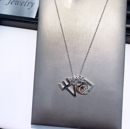 [Eterna Jewels]COLLAR LOVE PLATA NECKLACE