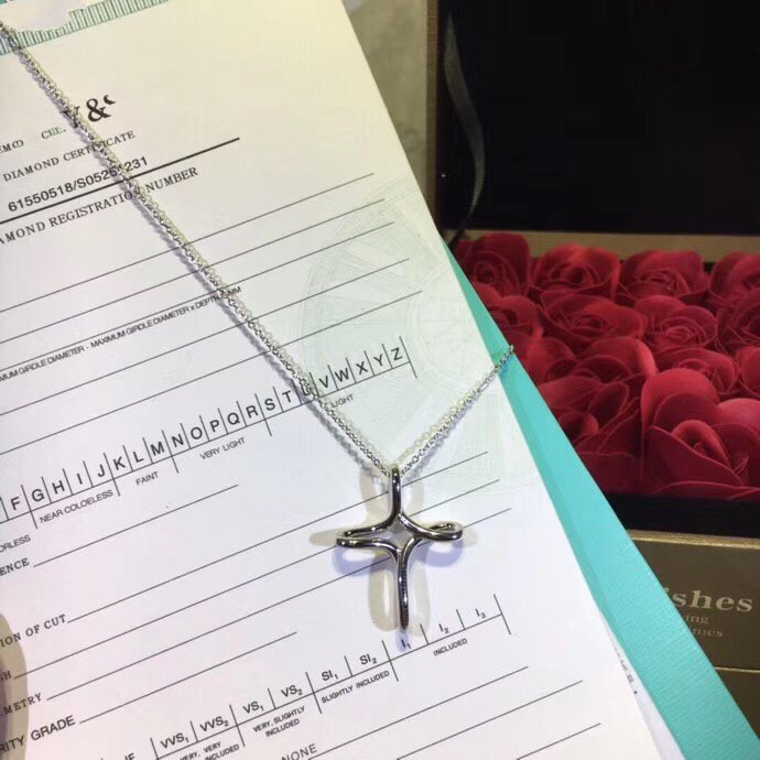 [Eterna Jewels]CROSS NECKLACE STERLING SILVER MATERIAL