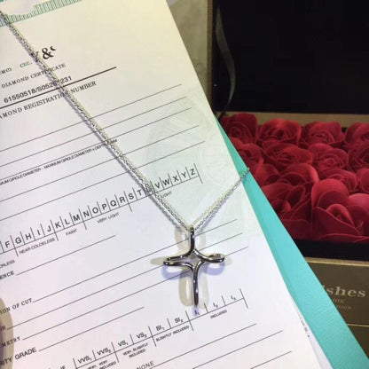[Eterna Jewels]CROSS NECKLACE STERLING SILVER MATERIAL
