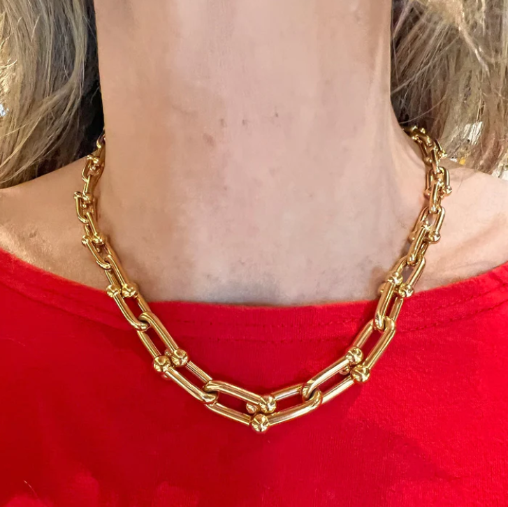 [Eterna Jewels]HARDWEAR PINK GOLD CHOKER