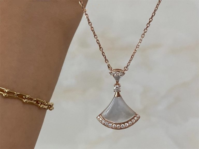 [Eterna Jewels]DREAM NECKLACE MOP PINK GOLD DIAMOND