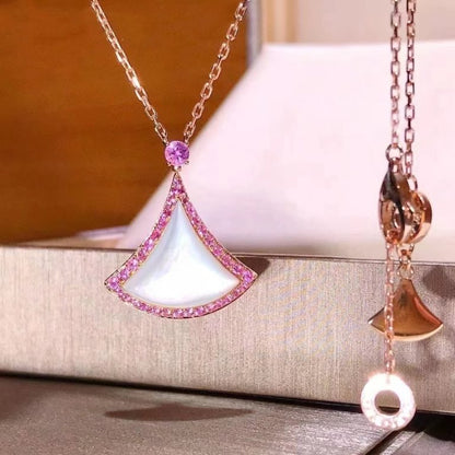 [Eterna Jewels]DREAM NECKLACE MOP DIAMOND PINK