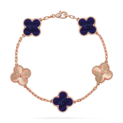 [Eterna Jewels]CLOVER 5 MOTIF PURPLE STRIPES BRACELET COLLECTION