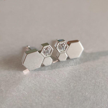 [Eterna Jewels]BEE LOVE SILVER DIAMOND EARRINGS
