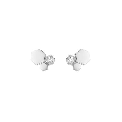 [Eterna Jewels]BEE LOVE SILVER DIAMOND EARRINGS