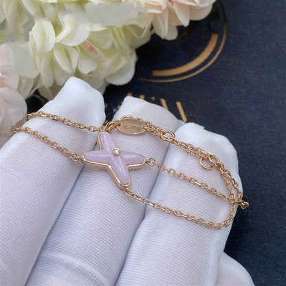 [Eterna Jewels]JEUX BRACELET PINK MOP PINK GOLD 1 DIAMOND