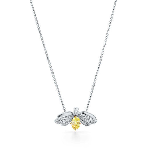 [Eterna Jewels]PAPER FLOWERS YELLOW DIAMOND FIREFLY PENDANT