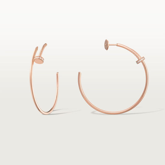 [Eterna Jewels]JUSTE HALF DIAMOND LARGE EARRINGS