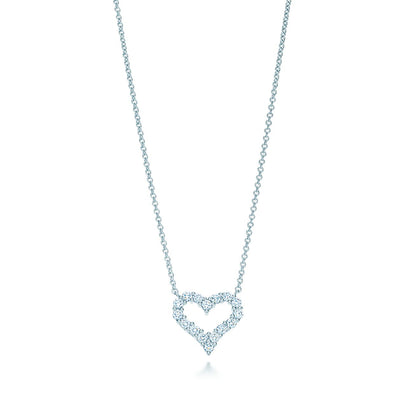[Eterna Jewels]HEART-SHAPED DIAMOND NECKLACE