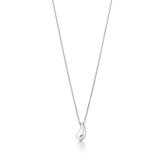 [Eterna Jewels]ELSA PERETTI TEARDROP PENDANT STERLING SILVER NECKLACE