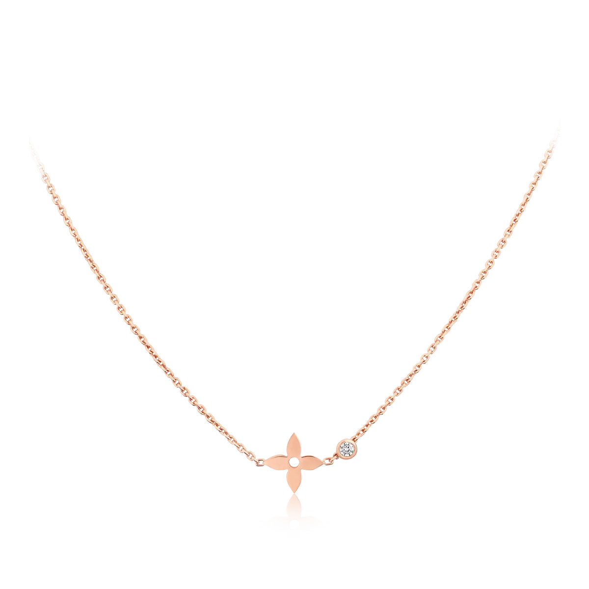[Eterna Jewels]BLOSSOM PENDANT PINK GOLD AND DIAMOND