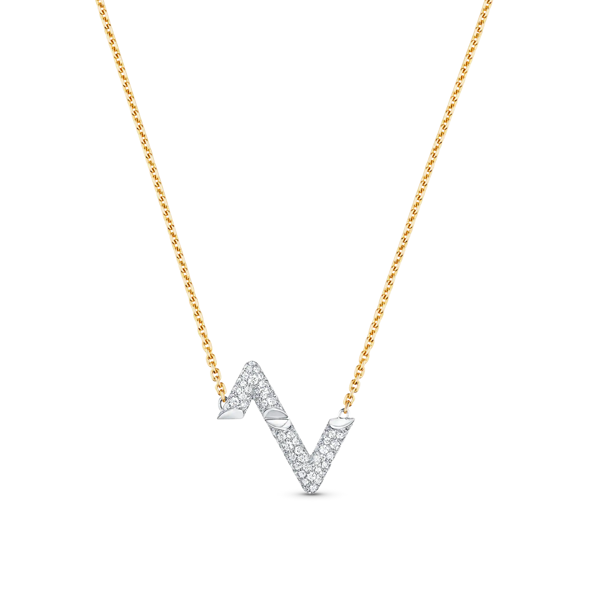 [Eterna Jewels]VOLT SILVER DIAMOND PEDANT NECKLACE