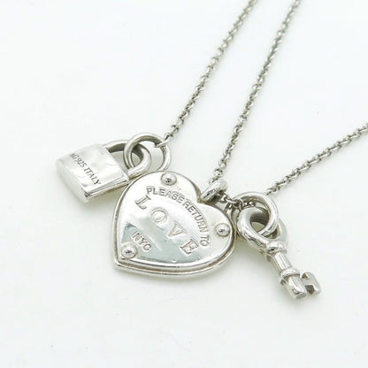 [Eterna Jewels]LOVE HEART TAG KEY NECKLACE