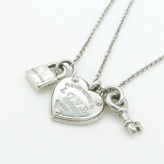 [Eterna Jewels]LOVE HEART TAG KEY NECKLACE