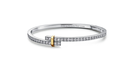 [Eterna Jewels]EDGE DIAMOND GOLD SILVER BRACELET