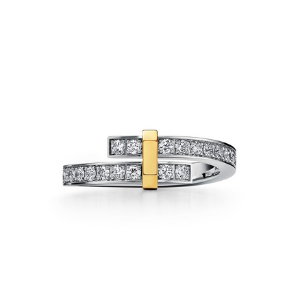 [Eterna Jewels]EDGE GOLD SILVER DIAMOND RING