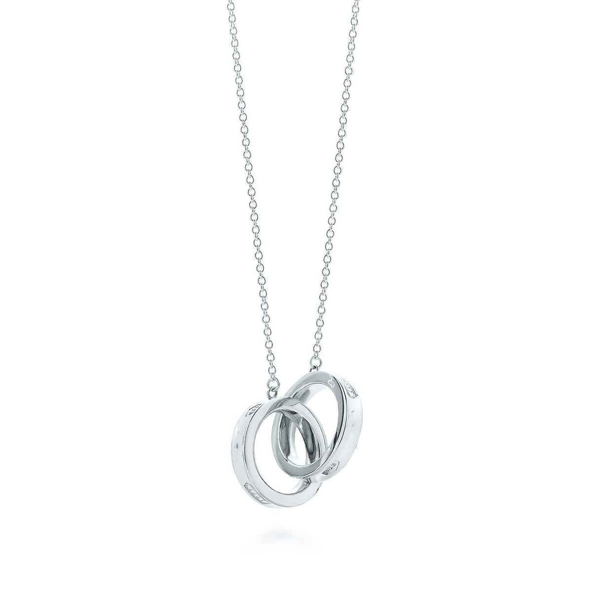 [Eterna Jewels]INTERLOCKING CIRCLES PENDANT SILVER SMALL NECKLACE