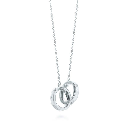 [Eterna Jewels]INTERLOCKING CIRCLES PENDANT SILVER SMALL NECKLACE