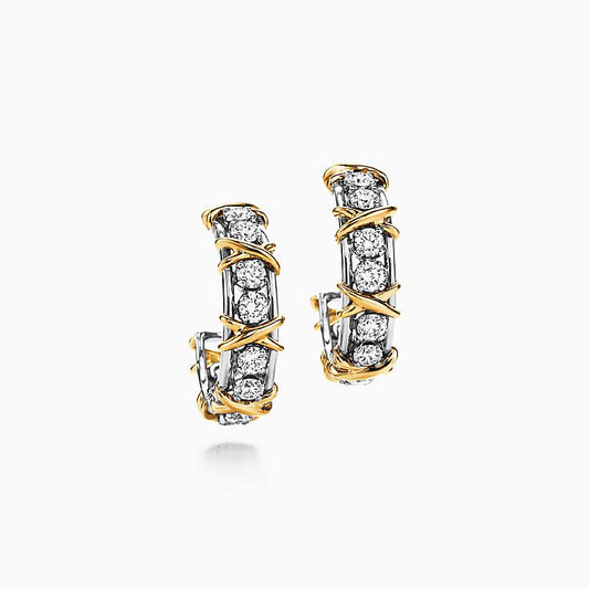 [Eterna Jewels]SCHLUMBERGER GOLD DIAMOND EARRINGS