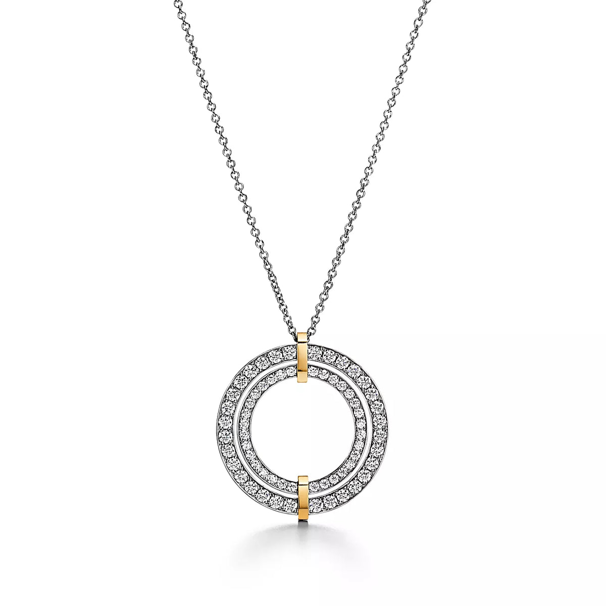 [Eterna Jewels]EDGE DIAMOND GOLD SILVER NECKLACE
