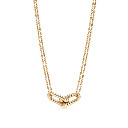 [Eterna Jewels]HARDWEAR GOLD DOUBLE LINK NECKLACE