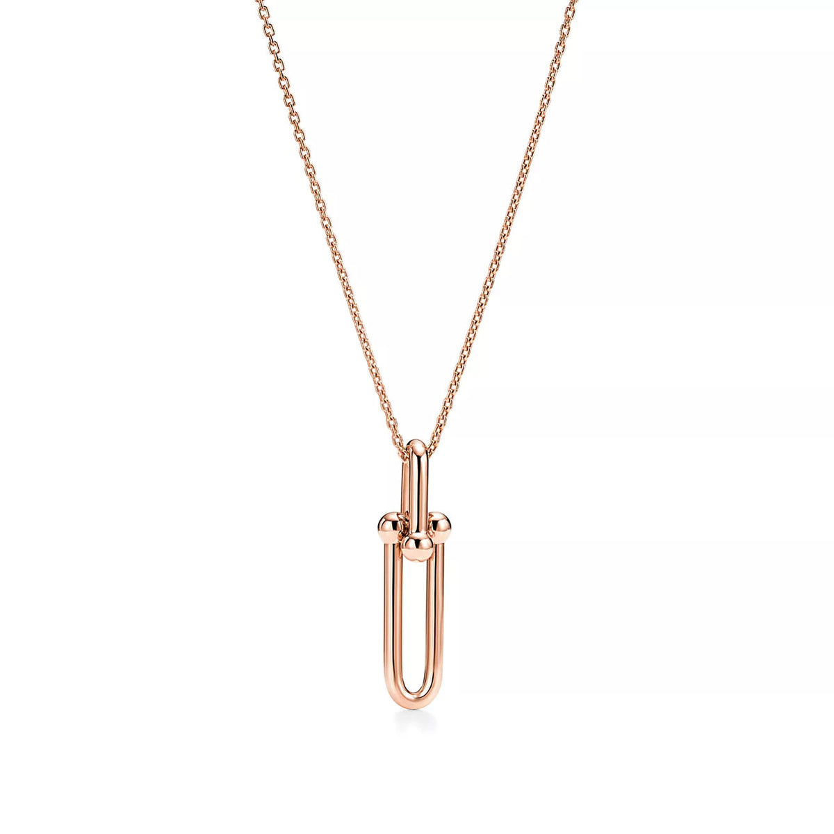 [Eterna Jewels]HARDWEAR DROP DOUBLE LINK PEDANT NECKLACE