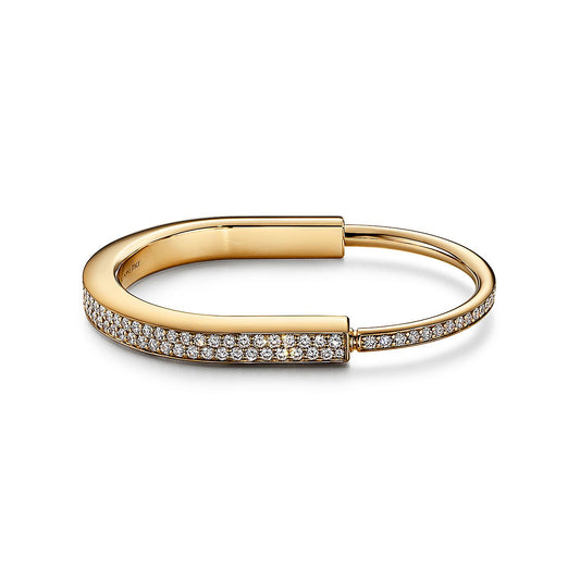 [Eterna Jewels]LOCK BRACELET DIAMOND PAVED