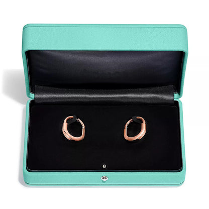 [Eterna Jewels]LOCK MEDIUM DIAMNOND EARRINGS
