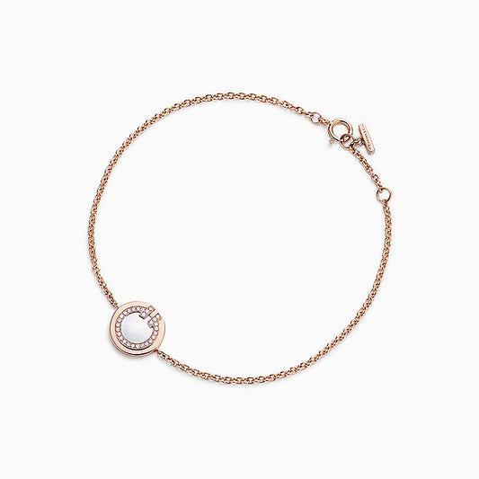 [Eterna Jewels]DIAMOND CIRCLE PINK GOLD BRACELET