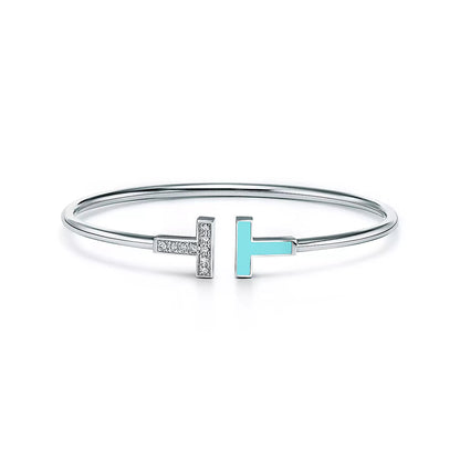 [Eterna Jewels]T BRACELET 1.8MM TURQUOISE DIAMOND SILVER