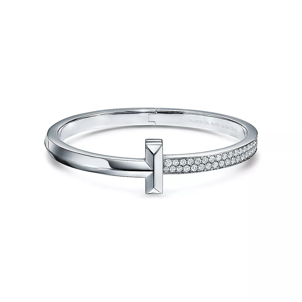 [Eterna Jewels]WIDE DIAMONDS HINGED BANGLE