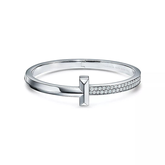 [Eterna Jewels]WIDE DIAMONDS HINGED BANGLE