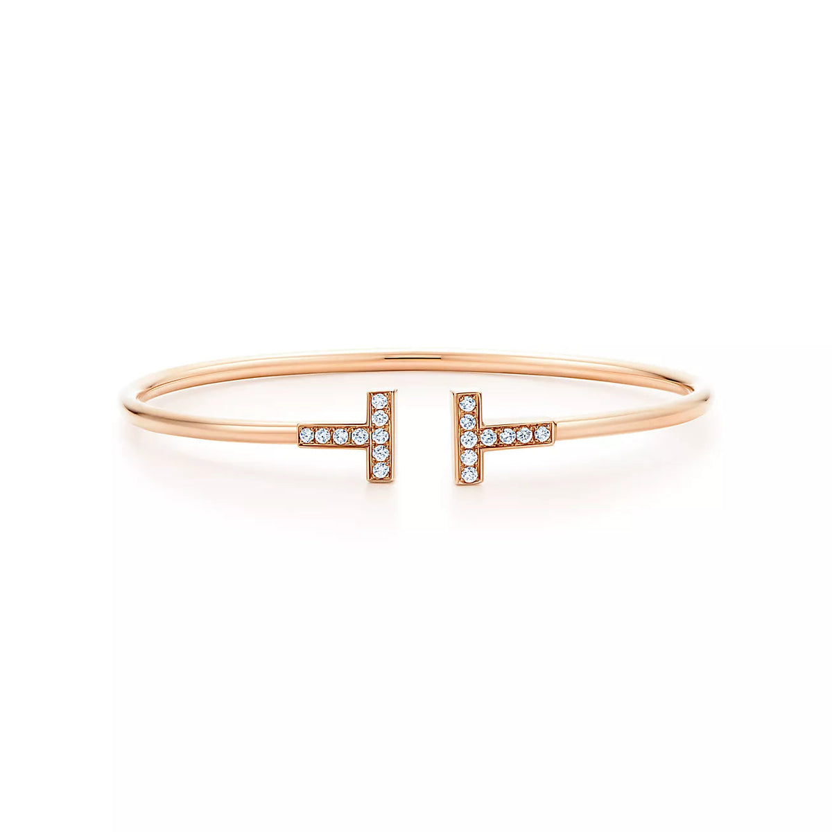 [Eterna Jewels]T BRACELET PINK GOLD 1.8MM DIAMOND
