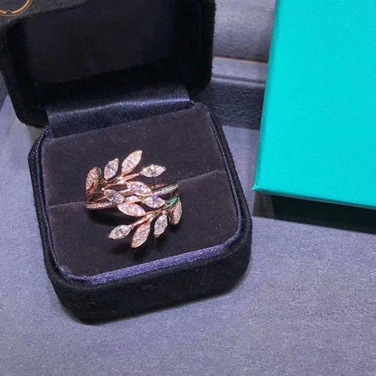 [Eterna Jewels]VICTORIA DIAMOND VINE BYPASS RING PINK GOLD
