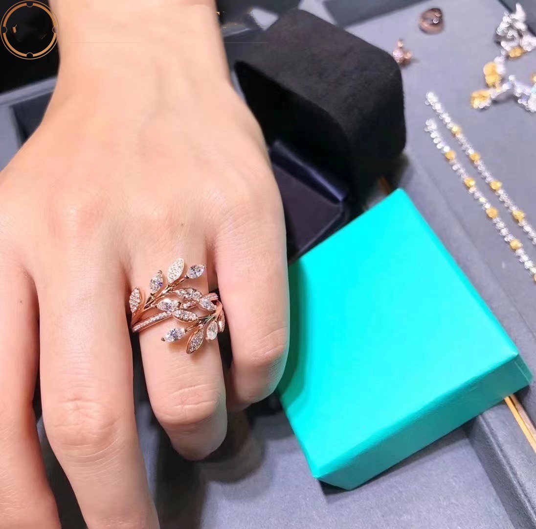 [Eterna Jewels]VICTORIA DIAMOND VINE BYPASS RING PINK GOLD