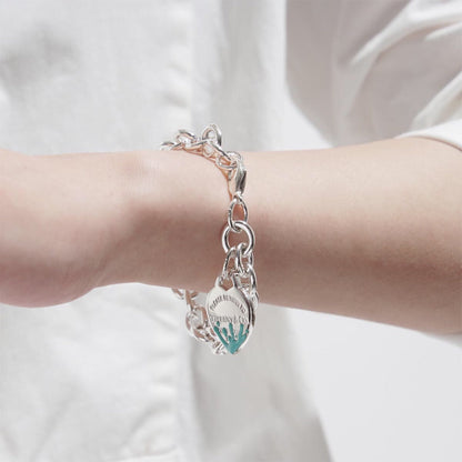 [Eterna Jewels]LOVE HEART RETURN TO TIF SILVER BRACELET