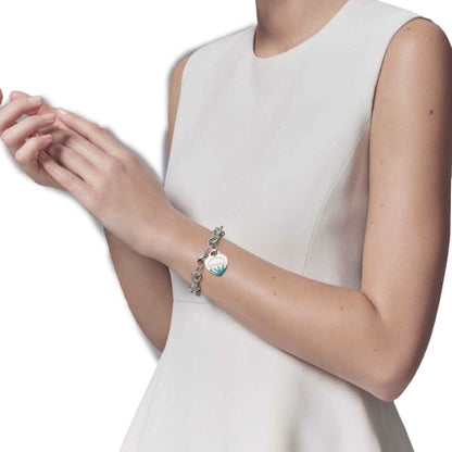 [Eterna Jewels]LOVE HEART RETURN TO TIF SILVER BRACELET